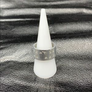 Handmade “Don’t be and ass.” Sterling Silver Ring